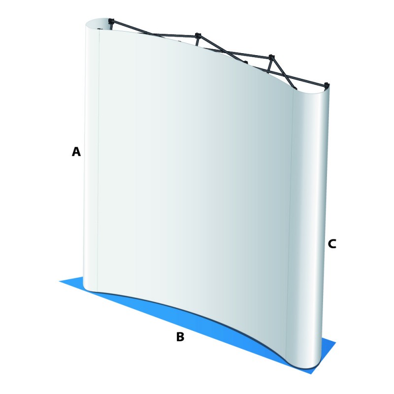 MediaWall 3x3 Trolley Komplett-Set