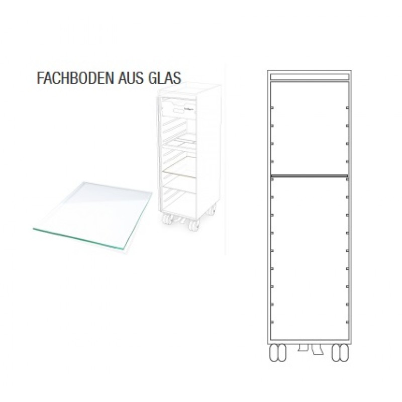 Fachboden aus Glas für bordbar