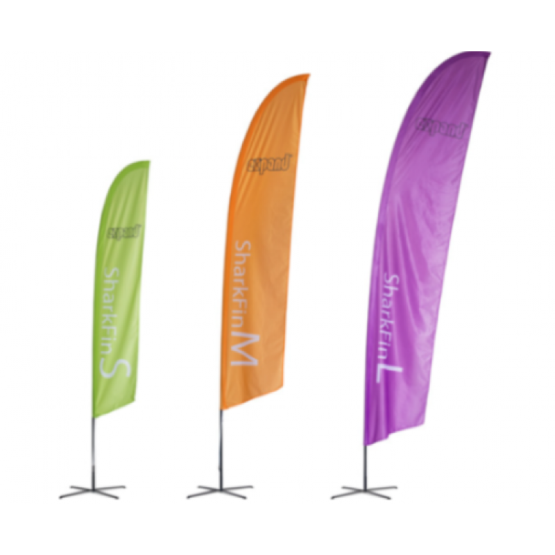 PromoFlag Federform mit Bodenplatte