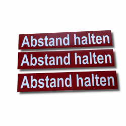 Bodenaufkleber "Abstand halten" Indoor