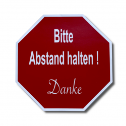 Bodenaufkleber "Bitte Abstand halten!" Indoor